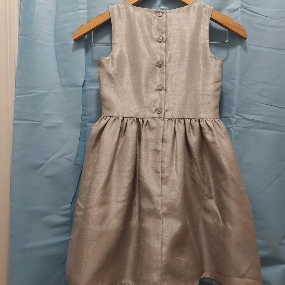 Gymboree Girls Formal Dress Silver Size 7